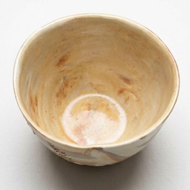 Late 20th Century Brigita Ojai Studio Pottery Bowl Signed Handmade Ceramic Sgraffito Art California For Sale - Image 5 of 6