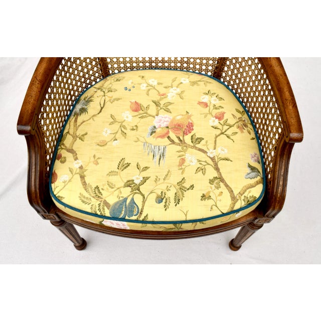 John Widdicomb Louis XVI Caned Faux Bamboo Chair For Sale - Image 9 of 11