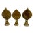 A Set of Antique Nepalese Brass Ritual Mirrors For Sale