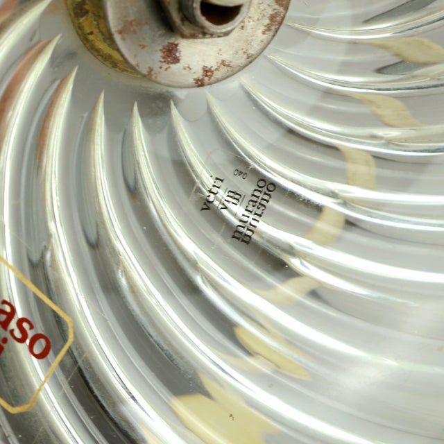 Metal Murano Glass and Alabaster Table Lamp by Tommaso Barbi, 1970s For Sale - Image 7 of 10
