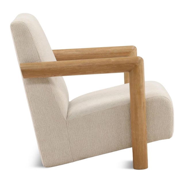 Contemporary Coren Tailored Coastal Modern Lounge Chair For Sale - Image 3 of 6
