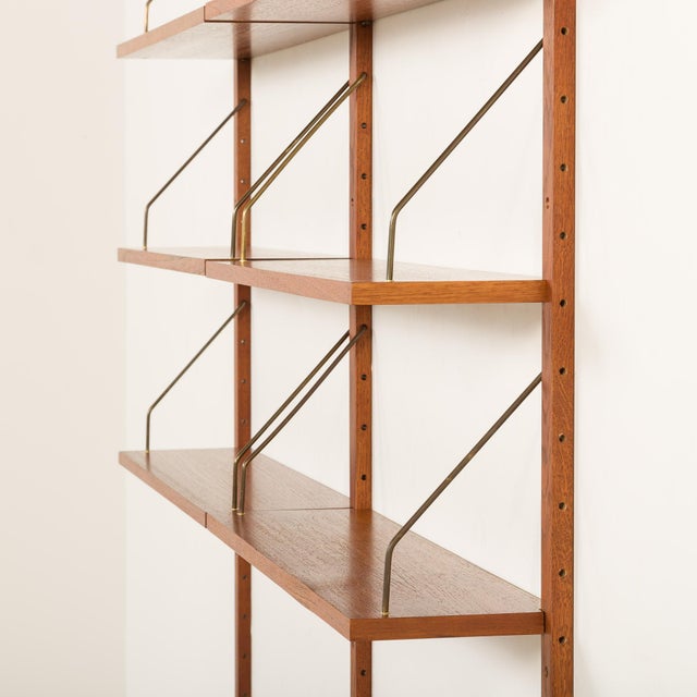 Scandinavian Teak Shelving Unit with Desk, 1970s For Sale - Image 14 of 17