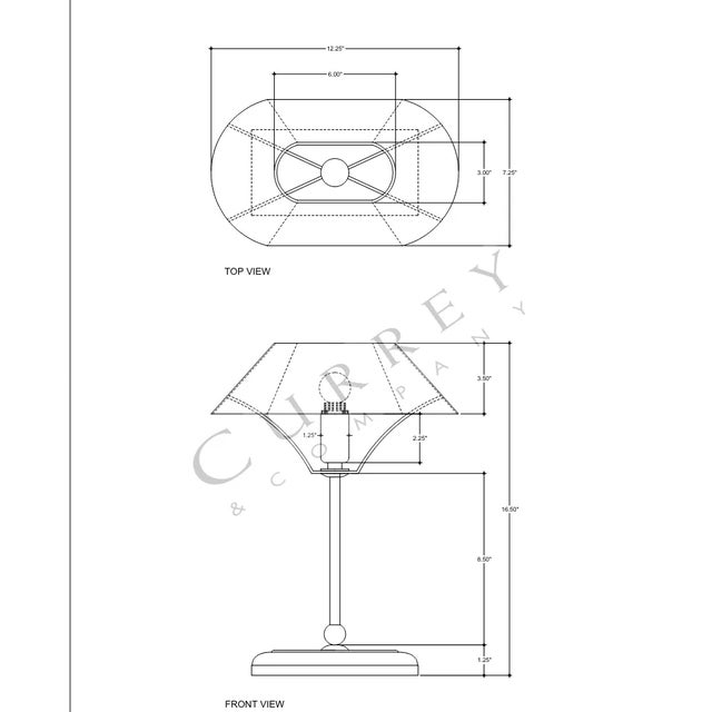 2020s Currey & Company Daphne White Table Lamp For Sale - Image 5 of 5