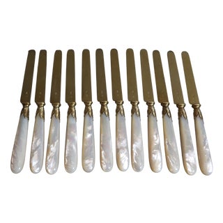 Vermeil Knives from Cardeilhac, 1950s, Set of 12 For Sale