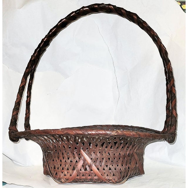 Japanese 1950s Japanese Ikebana Basket For Sale - Image 3 of 7