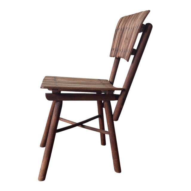 Mid-Century Yugoslavian Slatted Beech Chair, 1950s For Sale - Image 6 of 8