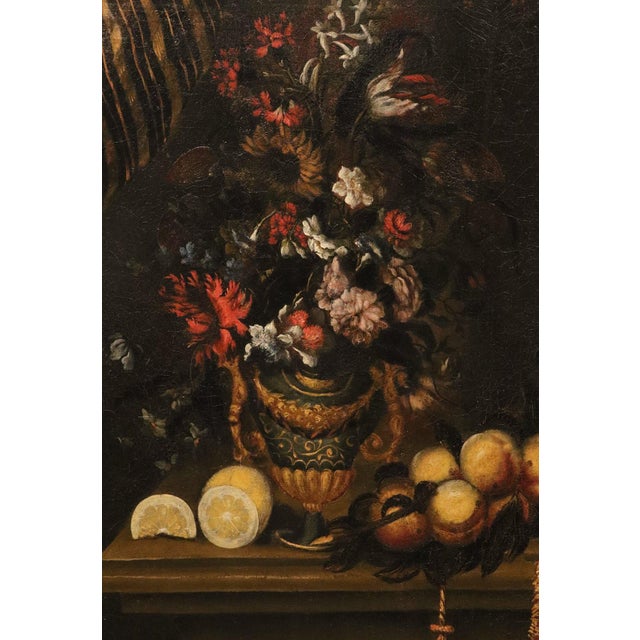 Antonio Tibaldi, Still Life 1670, Oil on Canvas For Sale - Image 12 of 15