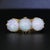 Gemstone Information: - Natural Opals - Size - 7 mm each Cut - Round Cabochon Color - White with multicolor flecks Metal:...