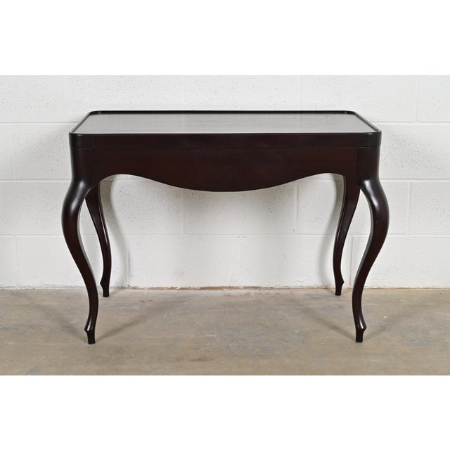 Barbara Barry for Baker Furniture French Regency Dark Mahogany Console or Side Table For Sale - Image 13 of 14