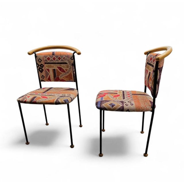 Vintage Italian or Side Desk Chairs, 1980s, Set of 2 For Sale - Image 4 of 15