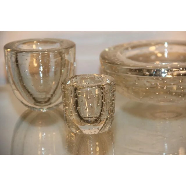 Mid-Century Modern Italian Smoking Set by Ercole Barovier, 1940, Set of 3 For Sale - Image 3 of 9