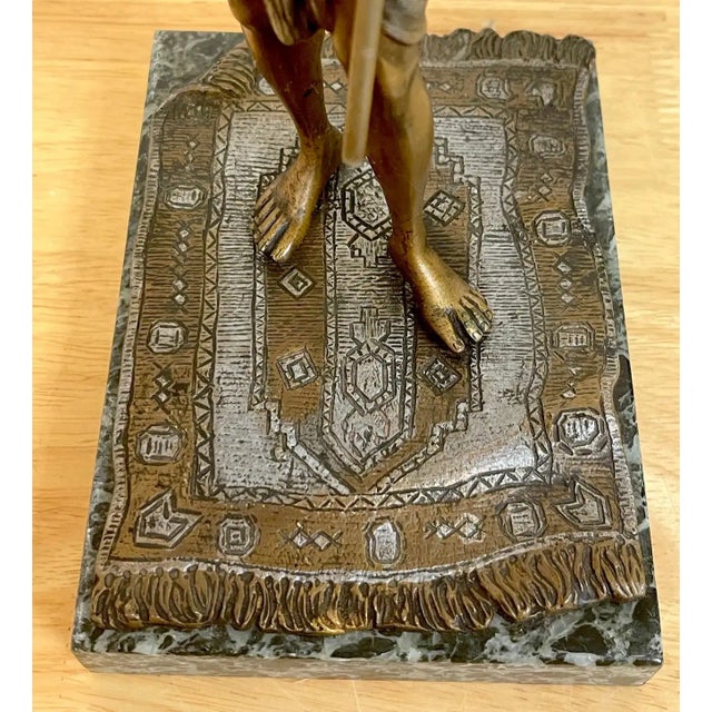 Early 20th Century Vienna Cold Painted Bronze Egyptian Attendant For Sale - Image 11 of 13