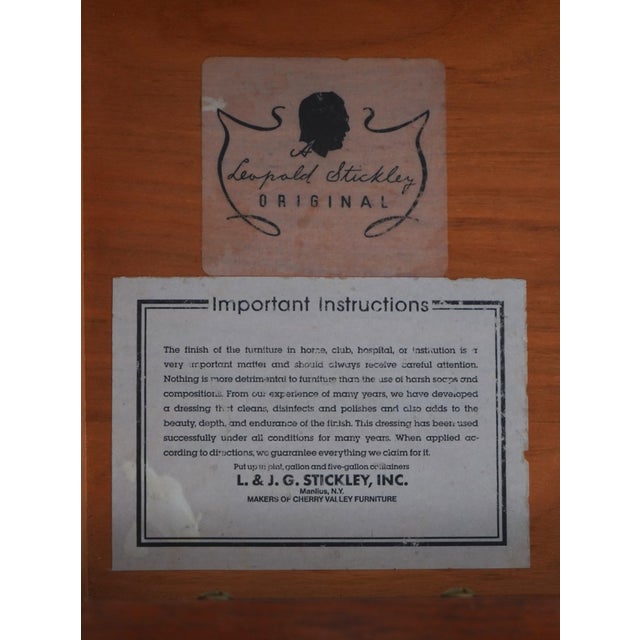 Stickley 3 Drawer Mahogany Chairside Accent Chest For Sale - Image 17 of 18