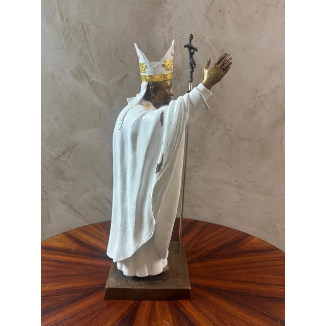 Christian Maas, Pope John Paul II, 2005, Bronze For Sale - Image 12 of 14