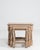 Wood 1970s Set Of Three Oak Nesting Tables For Sale - Image 7 of 13