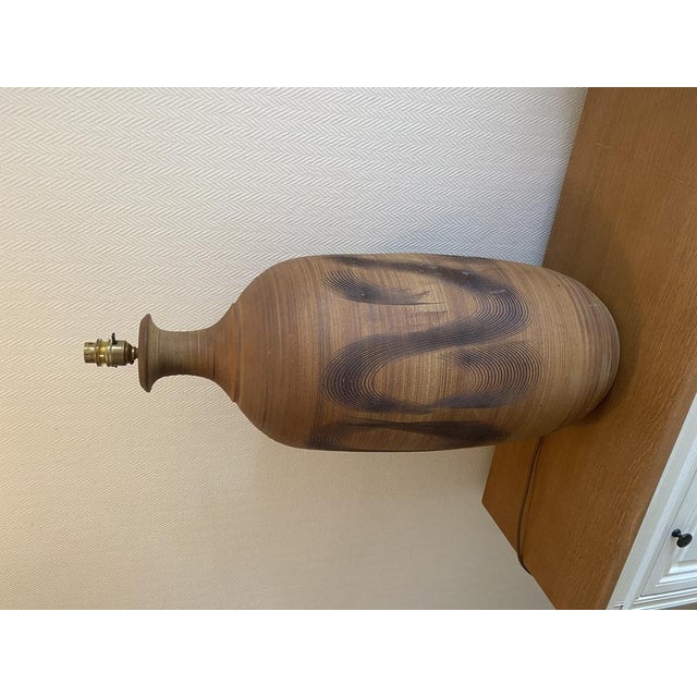 Large Mid-Century Modern Ceramic Lamp Base by David White, 1950s For Sale - Image 4 of 8