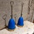 Arredoluce 1950s Angelo Lelii Italian Blue Stelline Table Lamps Arredoluce For Sale - Image 4 of 12