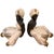1950s Mid-Century Chalkware Blackamoor Figurines & Ashtrays With Glass Inserts - A Pair For Sale - Image 4 of 6