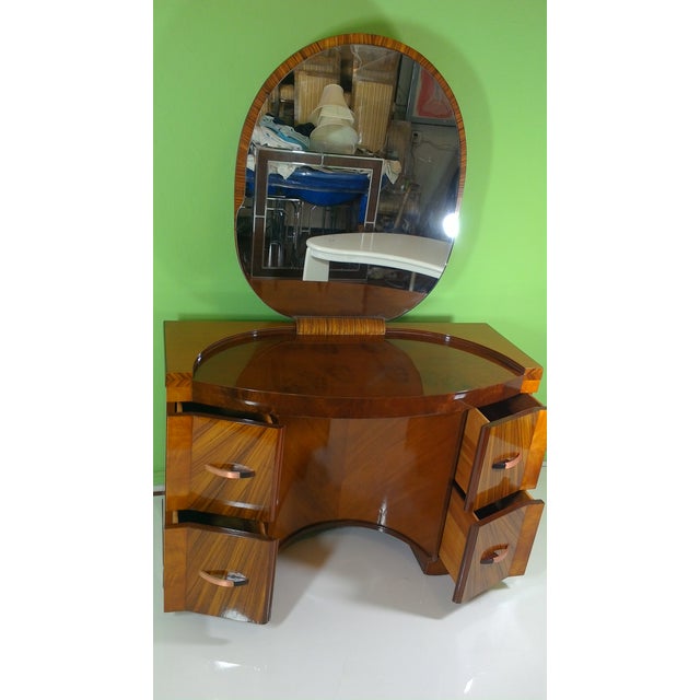 Art Deco Polished Art Deco Vanity For Sale - Image 3 of 11