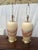 Postmodern 1980s Postmodern Ceramic Pastel Drip Glaze Table Lamps - A Pair For Sale - Image 3 of 12