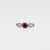 Contemporary 0.9cts Estate Rubellite Tourmaline Ring W Natural Diamonds: 14k Solid Gold | 6mm For Sale - Image 3 of 10