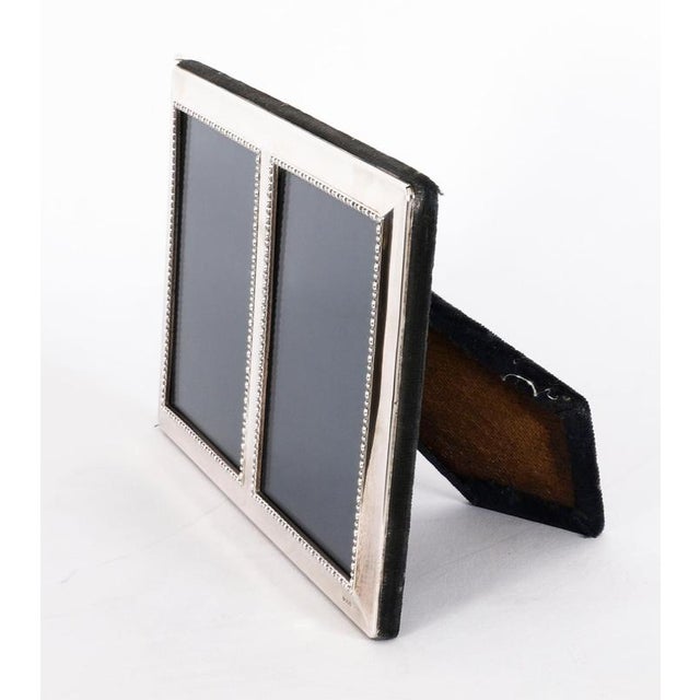 Vintage Sterling Silver Rectangular Portrait Photo Frame attributed to Carrs, 1990s For Sale - Image 3 of 8