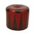 Vintage Round Pouf in Two-Tone Skai, 1960s For Sale - Image 6 of 12