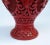 Vintage C.1950's Chinese Asian Carved Cinnabar With Interior Blue Enamel Vase For Sale - Image 11 of 13