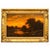American American Antique Oil Painting of Evening Landscape by George W. Drew For Sale - Image 3 of 18
