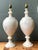 Mid 20th Century Vintage Alabaster Urn Form Lamps - a Pair For Sale - Image 5 of 12