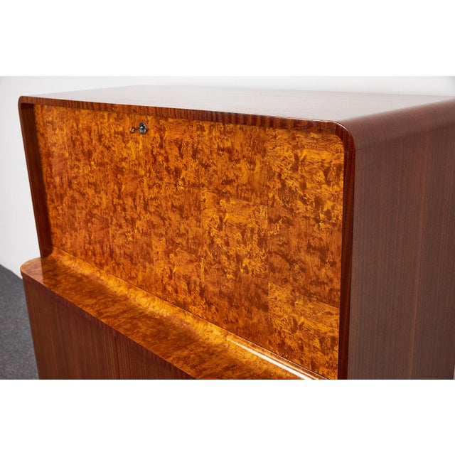 Bauhaus Art Deco Secretaire by Jindrich Halabala for Up Závody, 1930s For Sale - Image 3 of 18