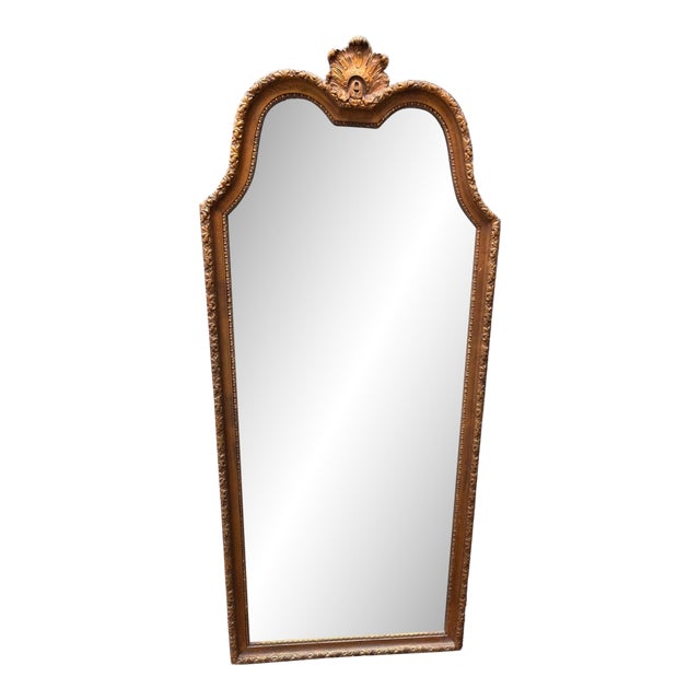 1960s Rococo/ Baroque Revival Large Gold Mirror For Sale