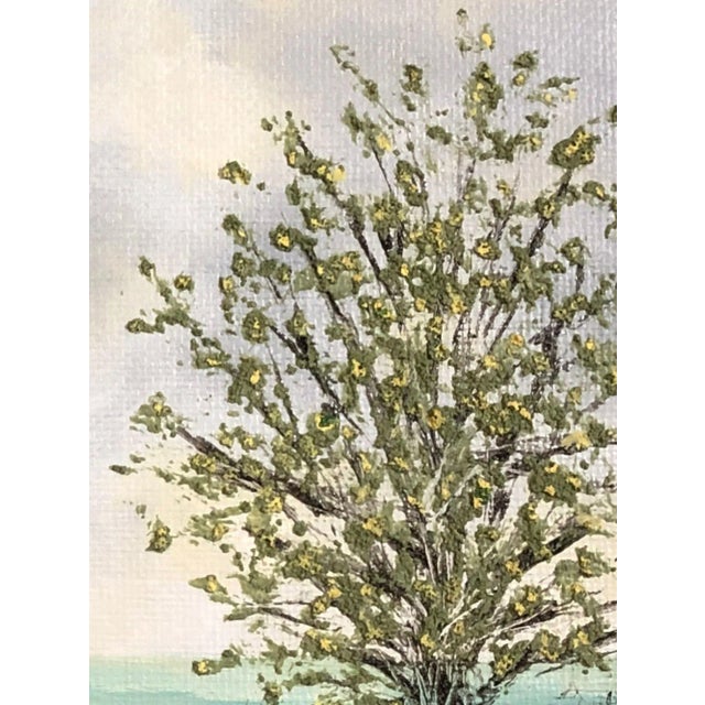 Blue "Peace and Quiet 2" Contemporary Original Acrylic Painting by Deb Bossert For Sale - Image 8 of 10