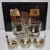 Couroc Monterey Fish Rocks Glasses Set of 8 With Tray, Mid Century Barware For Sale - Image 16 of 18