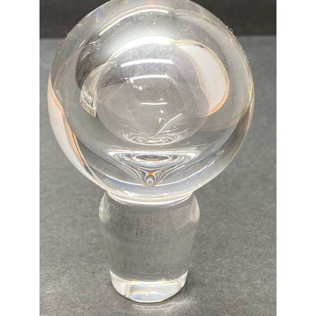 1980s Tiffany & Co. "Frank Lloyd Wright" Crystal Decanter Architectural Glass Design For Sale - Image 15 of 17