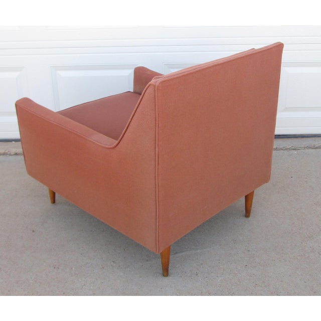 Textile Mid 20th Century Mid Century Modern Low Slipper Lounge Chair For Sale - Image 7 of 15