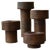 Tall Cylinder Vases in Earth Tones, Set of 3 For Sale