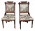 Pair of 19th Century Eastlake Victorian Parlor Chairs – Carved Walnut With Floral Tapestry Upholstery For Sale