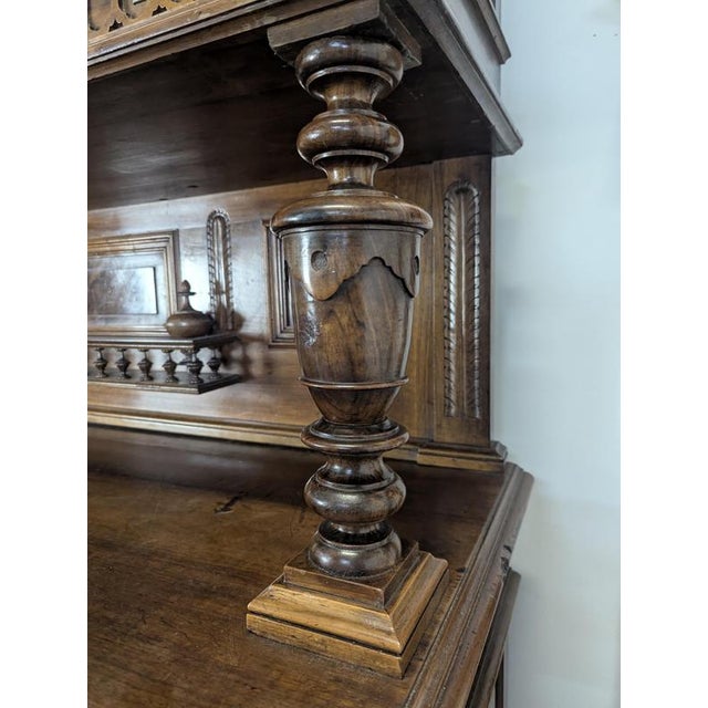Large Renaissance-Style Cupboard in Walnut For Sale - Image 6 of 18