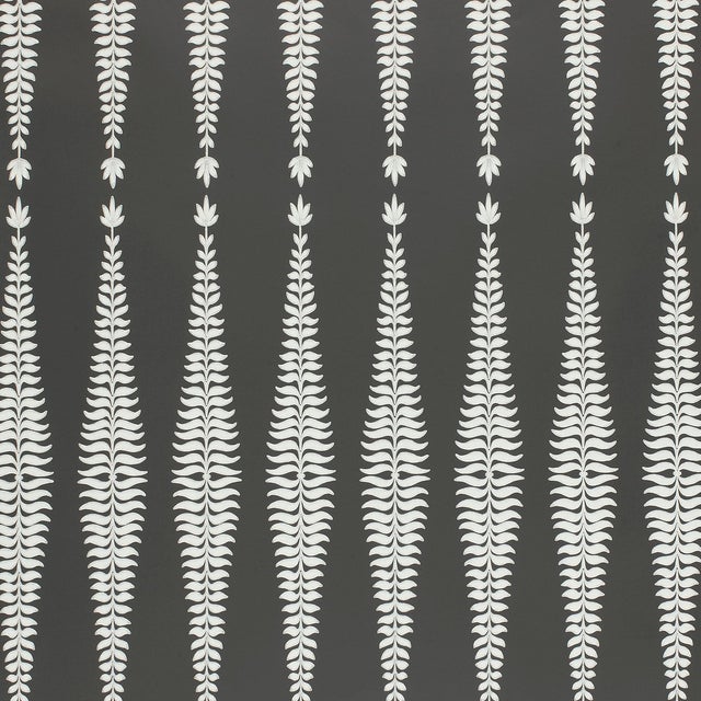 Schumacher Fern Tree Wallpaper In Graphite Chairish