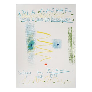 Pablo Picasso, Abstract Face, Original Signed Lithograph For Sale