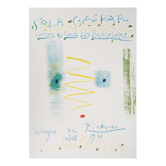 Pablo Picasso, Abstract Face, Original Signed Lithograph For Sale