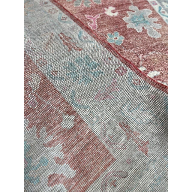 Oushak Design Wool Rug For Sale - Image 4 of 5