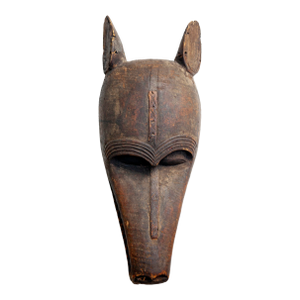 1920s Bamana Notomo Ceremonial Wood Dance Mask, Jacal