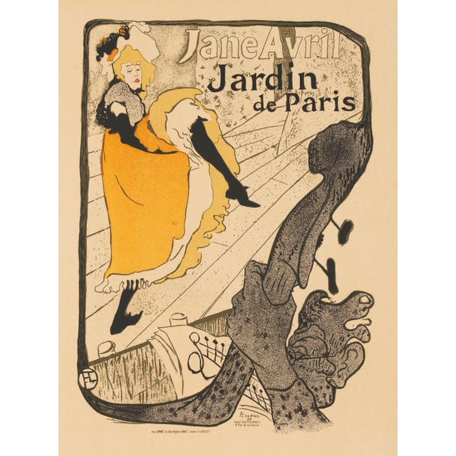 Henri de toulouse-lautrec (1864-1901) jane avril - jardin de paris year of ideation: 1893 year of printing: 1898...