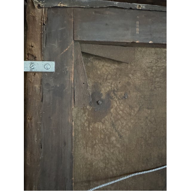 Antique 1853 Victorian Oil Portrait of Lady Mary Rogers and Gentleman or Husband and Wife - Set of 2 For Sale - Image 14 of 17