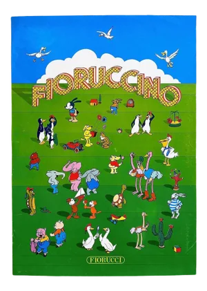 Fiorucci Vintage 1978 New Wave Italian Fashion Pop Art Poster " Fioruccino "