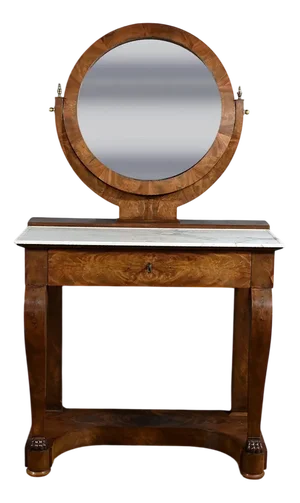 Burl Mahogany Dressing Table, Early 19th Century