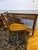Ranch oak desk, solid wood construction Includes 1 matching chair Estimated chair dimensions: 31" H, 16" W, 16" deep, and...