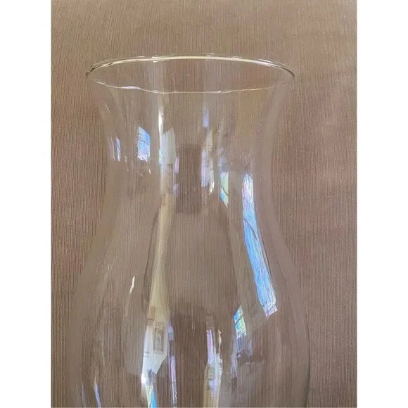 English Vintage Colonial Williamsburg Style Glass Hurricane Candle Shade Globe For Sale - Image 3 of 5